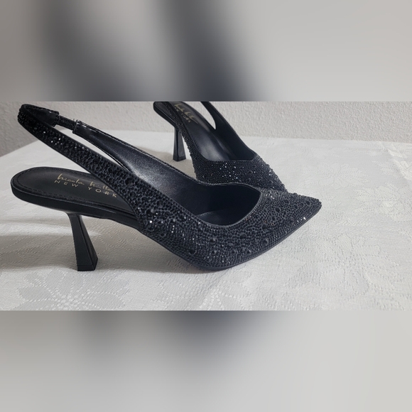 Elegant Black Women's Slingback Heels - Picture 2 of 10